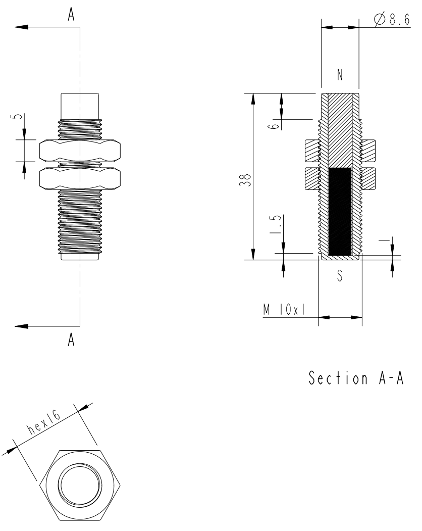 Magnet M10 Gewinde MMA-306